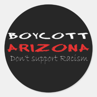 Boycott Arizona Classic Round Sticker
