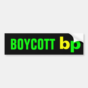 BOYCOTT bp Bumper Sticker