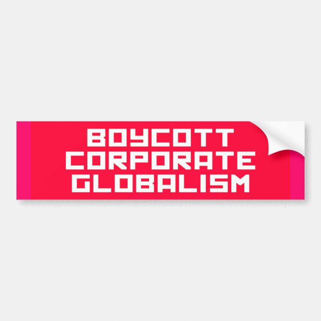 boycott bumper sticker (Front)