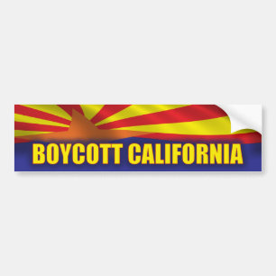 Boycott California - Support Arizona Bumper Sticker