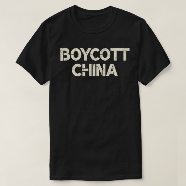 Boycott China T-Shirt (Design Front)