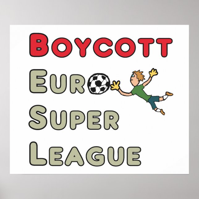 Boycott European Super League Poster (Front)