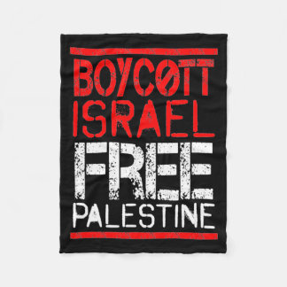 Boycott Israel Palestine Gaza War Awareness  Fleece Blanket