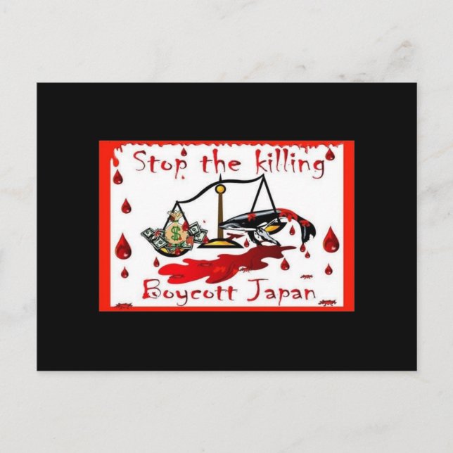 Boycott Japan! Postcard (Front)