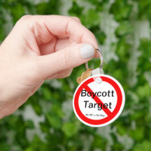 Boycott Target Keychain