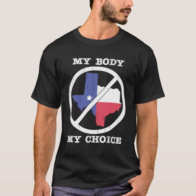 Boycott Texas Anti Texas My Body My Choice Her Bod T-Shirt (Front)