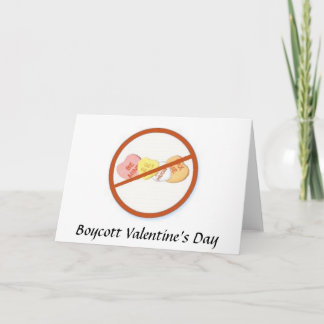 Boycott Valentine's Day Holiday Card