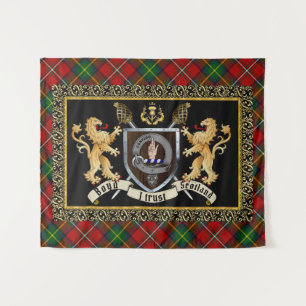 Boyd Clan Badge & Motto w/Lions  Tapestry
