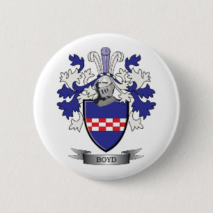 Boyd Family Crest Coat of Arms 6 Cm Round Badge