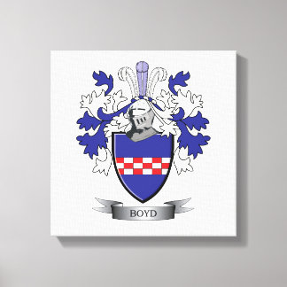 Boyd Family Crest Coat of Arms Canvas Print