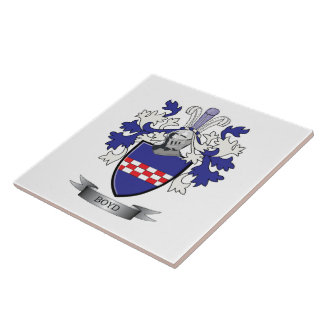 Boyd Family Crest Coat of Arms Tile