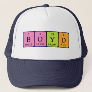 Boyd periodic table name hat