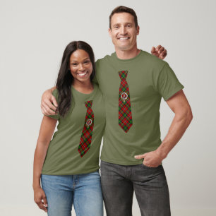 Boyd Scottish Badge & Tartan Necktie T-Shirt