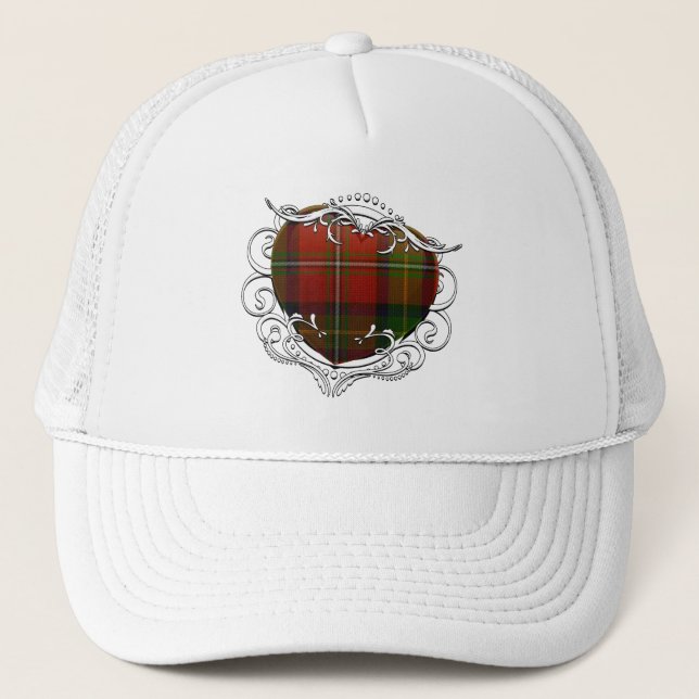 Boyd Tartan Heart Trucker Hat (Front)