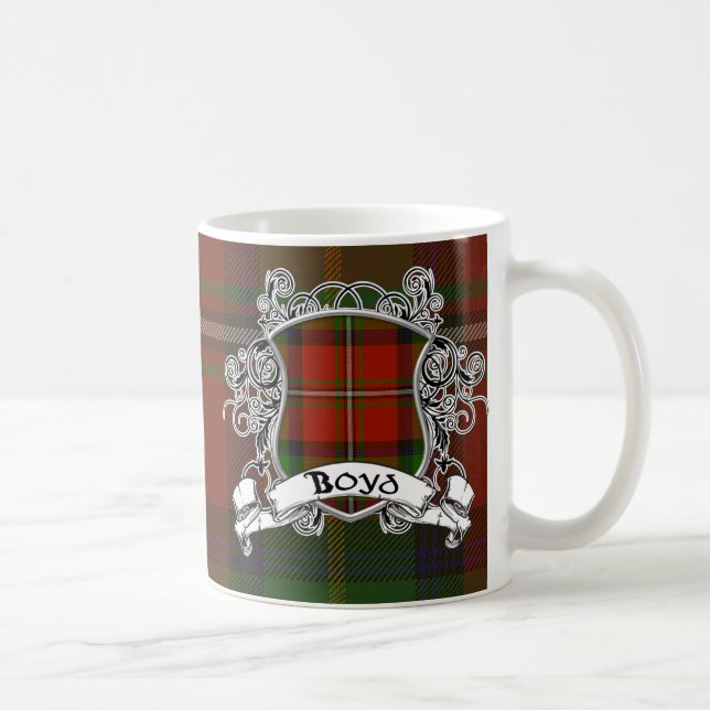 Boyd Tartan Shield Coffee Mug (Right)