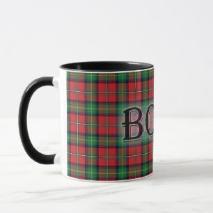 Boyd Tartan with the Last Name Mug