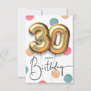 boyfriend 30th birthday card