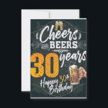 boyfriend 30th birthday card<br><div class="desc">boyfriend 30th birthday card</div>