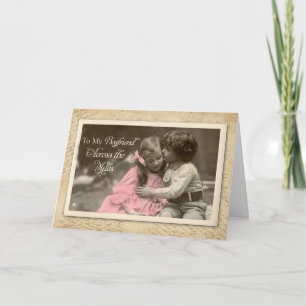 Boyfriend Across the Miles Vintage Sweet Kiss Card