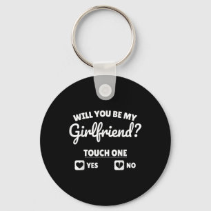 Boyfriend Ask Her Will You Be My Girlfriend Valent Key Ring