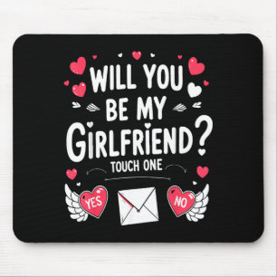 Boyfriend Ask Her Will You Be My Girlfriend Valent Mouse Mat