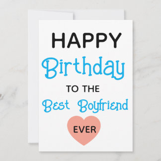 Boyfriend, Best Boyfriend Birthday Card, Birthday Invitation