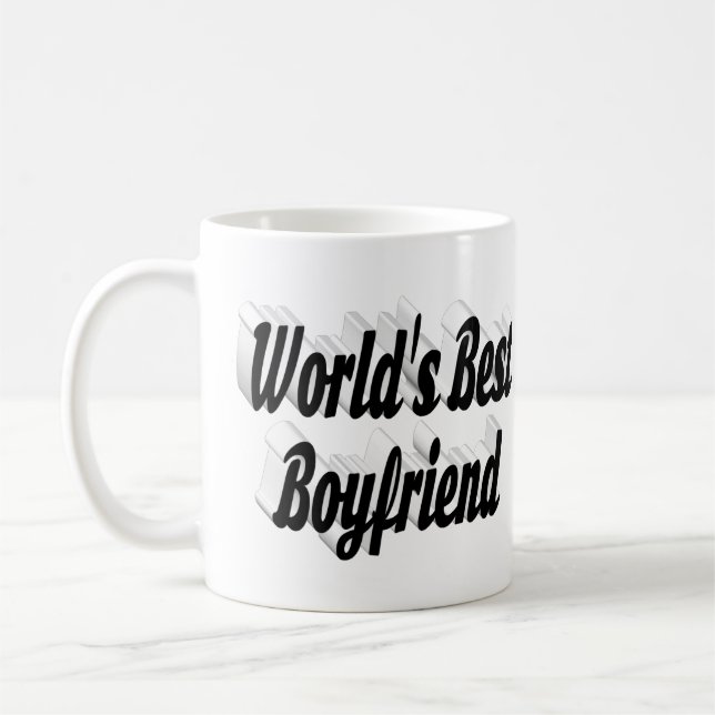 Boyfriend black script coffee mug (Left)
