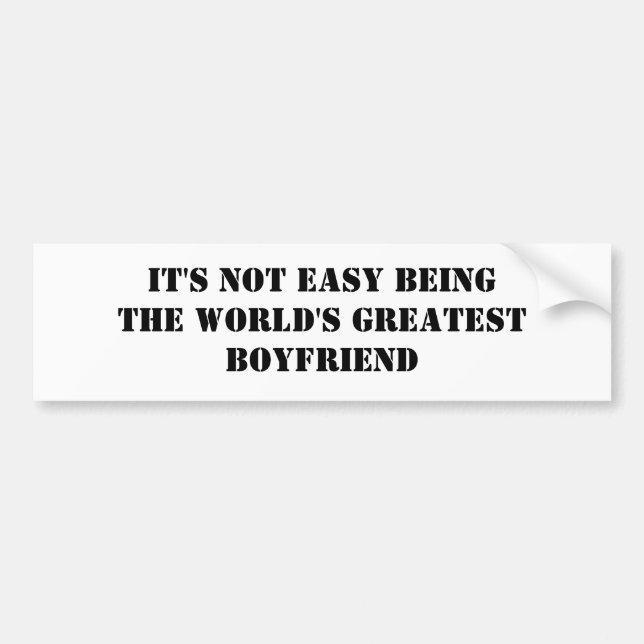 Boyfriend Bumper Sticker (Front)