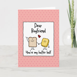Boyfriend - butter half - Valentine's Day Holiday Card
