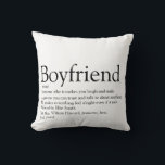 Boyfriend Definition Best Ever Personalised Cushion<br><div class="desc">Personalise for the world's best boyfriend to create a unique gift. A perfect way to show him how amazing he is every day. Designed by Thisisnotme©</div>