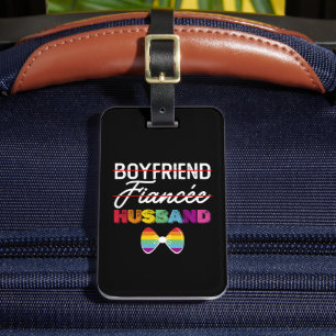 Boyfriend Fiance Husband Gay Marriage Groom LGBTQ Luggage Tag