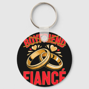 Boyfriend fiancé husband groom engaged engagement  key ring