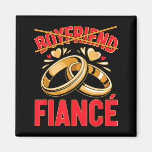 Boyfriend fiancé husband groom engaged engagement  magnet