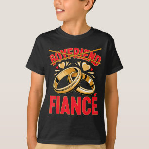 Boyfriend fiancé husband groom engaged engagement T-Shirt