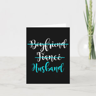 Boyfriend, Fiance, Husband Shirt Groom Wedding Gif Card