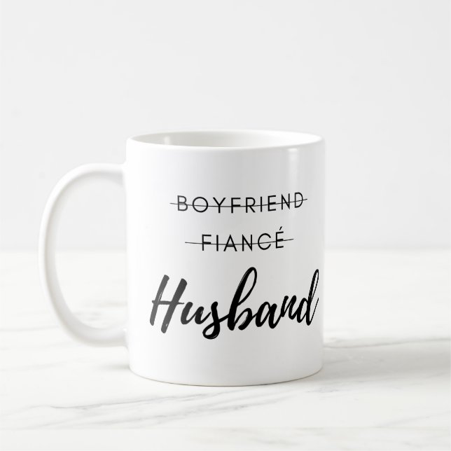 Boyfriend, Fiance, Husband Wedding Groom Gift Mug (Left)