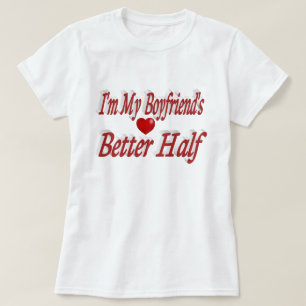 Boyfriend funny quote red text T-Shirt