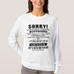 Boyfriend He Was Born in October T-Shirt<br><div class="desc">Boyfriend He Was Born in October</div>
