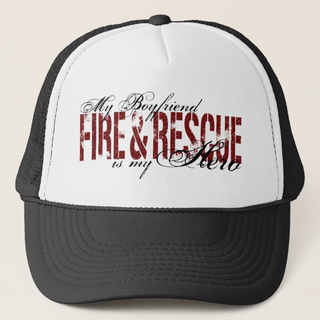 Boyfriend Hero - Fire & Rescue Trucker Hat (Front)
