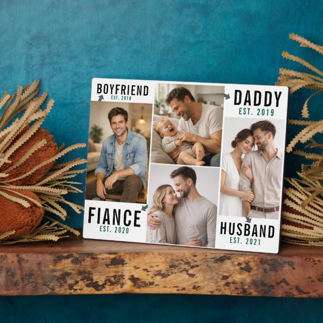 Boyfriend Husband Dad Mug | Personalized Father’s  Plaque (Side)