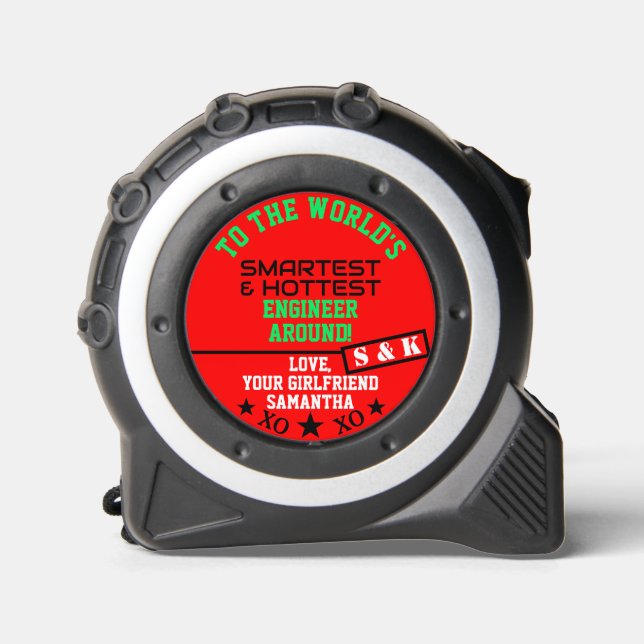 Boyfriend Husband Hottest Engineer Monogram 1 (Front)