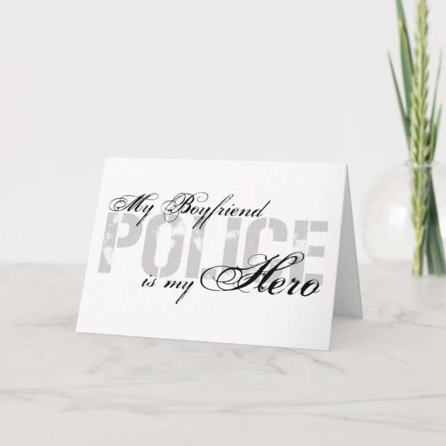Boyfriend Is My Hero - POLICE Card (Front)