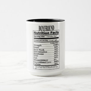 Boyfriend Nutrition Facts Mug