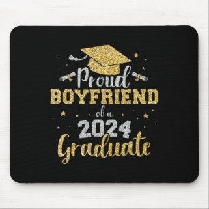 Boyfriend Of Cl Of 2024 Graduate Senior Graduation Mouse Mat