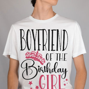 Boyfriend of the Birthday Girl Squad Matching T-Shirt