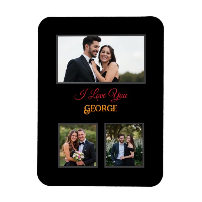 Boyfriend Personalised Photo Valentine’s Day Magnet (Vertical)