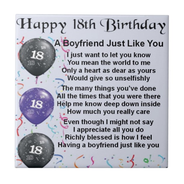 18th birthday paragraphs for boyfriend