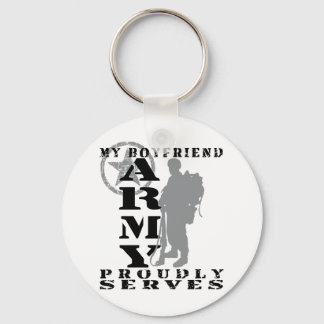 Boyfriend Proudly Serves - ARMY Key Ring