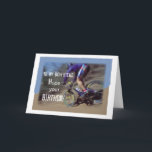 Boyfriend Sports Mountain Bike Birthday Card<br><div class="desc">Your Boyfriend will be delighted with this wild design about sport and outdoors. A guy going fast on a mountain bike with your Birthday wishes.</div>