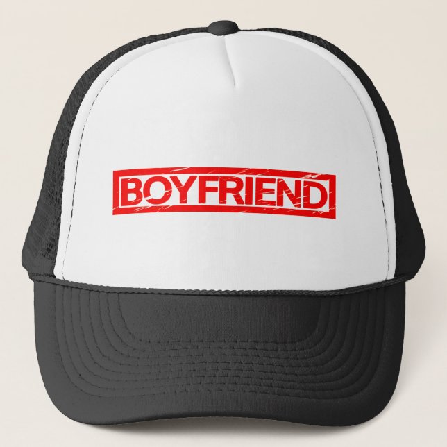 Boyfriend Stamp Trucker Hat (Front)